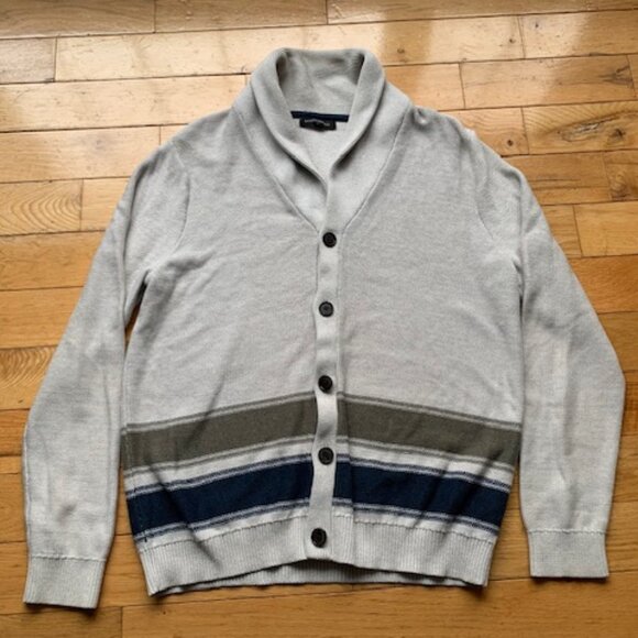 Banana Republic Men’s Shawl Collar Cardigan Sweater – Size Large - Picture 2 of 7